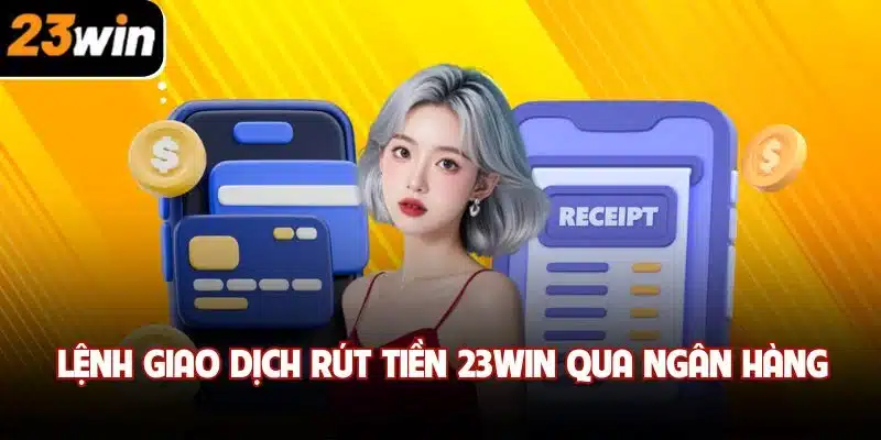 Lệnh giao dịch rút tiền 23win qua ngân hàng