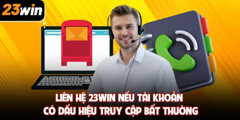 Liên hệ 23WIN nếu tài khoản có dấu hiệu truy cập bất thường